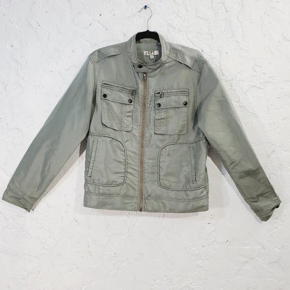 CPT by Cockpit USA military garmen nylon zippered army green jacket size medium - Picture 3 of 16